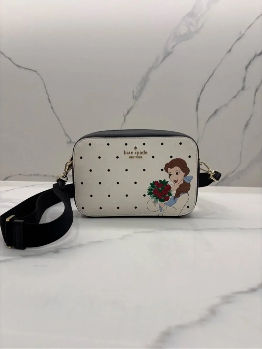 Kate Spade New York X Disney Beauty and the Beast Mini Camera Crossbody Bag - Picture 2 of 11